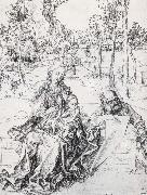 Albrecht Durer The Holy Family in a landscape painting